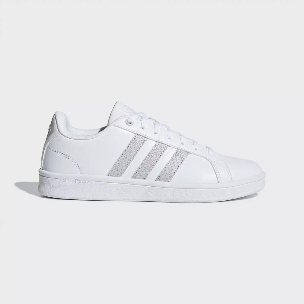 Adidas Cloudfoam Advantage Zapatillas De Tenis Blancos Para Mujer (MX-21745)